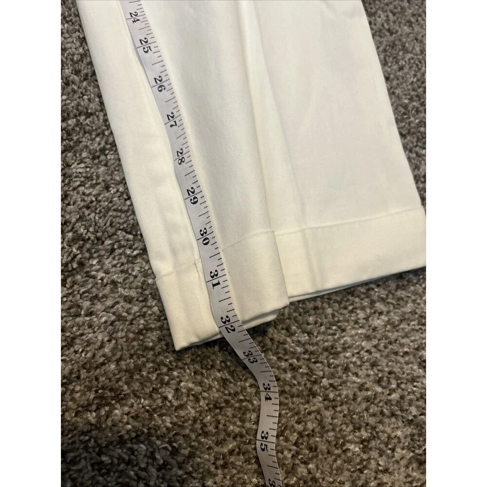 Vintage Polo Ralph Lauren Hammond Pleated Pants 34x32 White Straight Leg NWT 90s